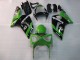 2003-2004 Green Black Elf Bridgestone Kawasaki ZX6R Motorcycle Fairings