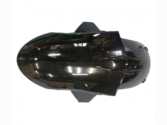 2005-2006 Glossy Black Green Flame Kawasaki ZX6R Motorcycle Fairing