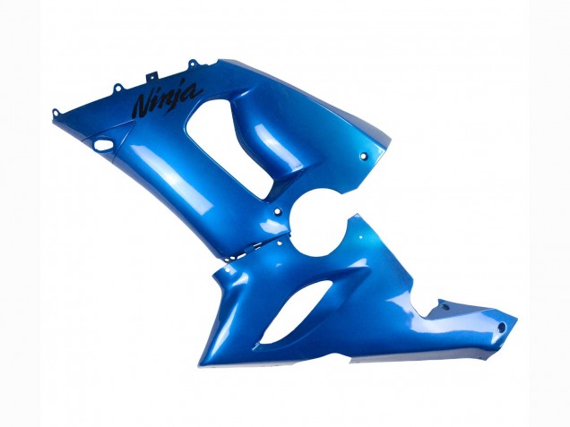 2005-2006 Glossy Blue Kawasaki ZX6R Motorcycle Fairings