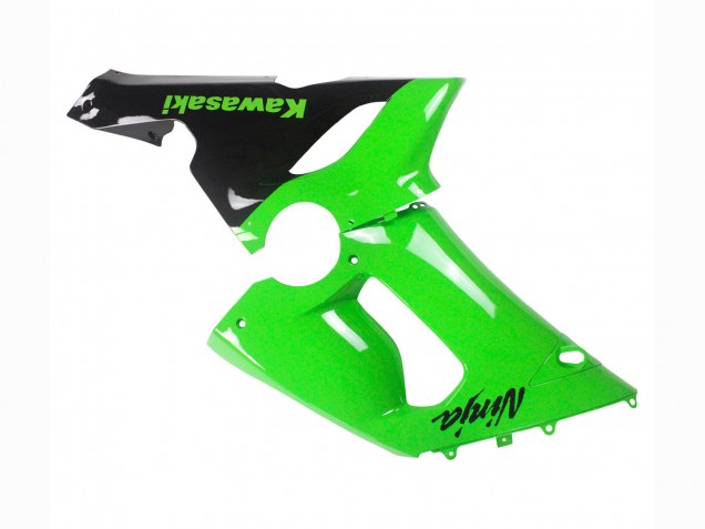 2005-2006 Green Black Ninja Kawasaki ZX6R Motorcycle Fairings