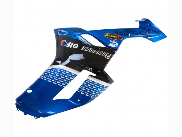 2007-2008 Black Blue Elf Kawasaki ZX6R Motorcycle Fairings