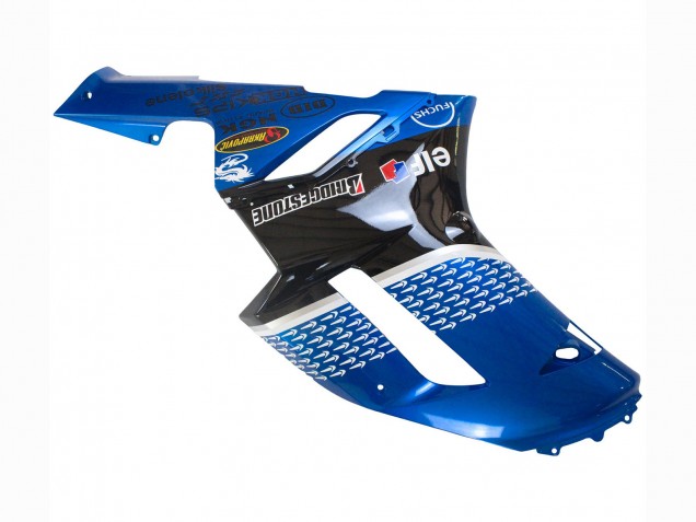 2007-2008 Black Blue Elf Kawasaki ZX6R Motorcycle Fairings