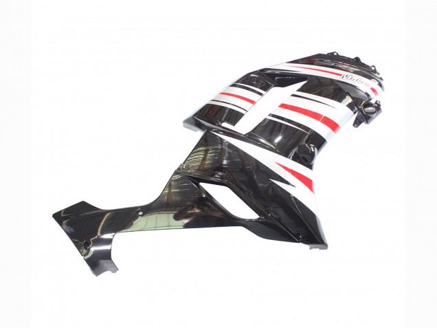 2007-2008 Black Silver Red Ninja Kawasaki ZX6R Motorcycle Fairings