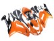 2007-2008 Orange Black Ninja Kawasaki ZX6R Motorcycle Fairings