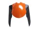 2007-2008 Orange Black Ninja Kawasaki ZX6R Motorcycle Fairings