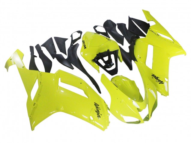 2007-2008 Yellow Ninja Kawasaki ZX6R Motorcycle Fairings