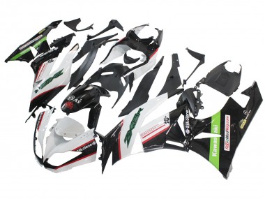 2009-2012 White Red Black Green Kawasaki ZX6R Motorcycle Fairings