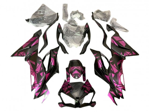 2019-2022 Purple Black Kawasaki ZX6R Motorcycle Fairings