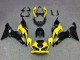 2019-2022 Yellow Matte Black Kawasaki ZX6R Motorcycle Fairings