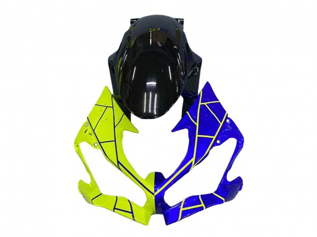 2019-2022 Blue Yellow Kawasaki ZX6R Motorcycle Fairings