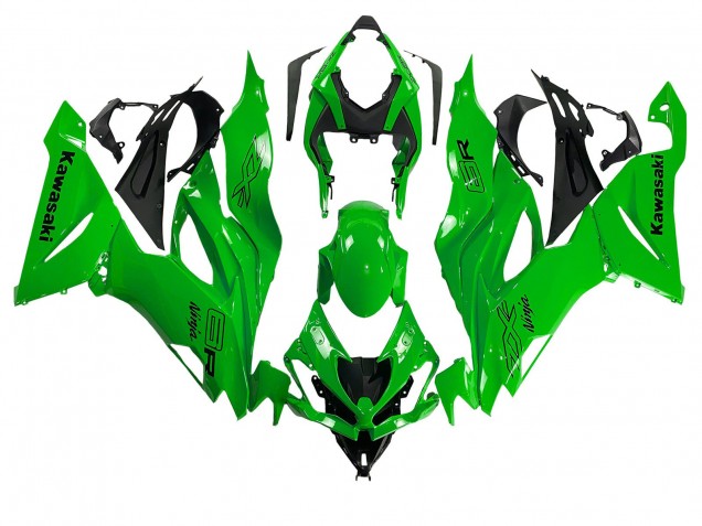 2019-2022 Green Kawasaki ZX6R Motorcycle Fairings