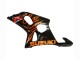 2000-2002 Glossy Black Orange Flame Suzuki GSXR1000 Motorcycle Fairings