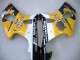 2000-2002 Yellow Dark Blue White Motul Corona Suzuki GSXR1000 Motorcycle Fairings