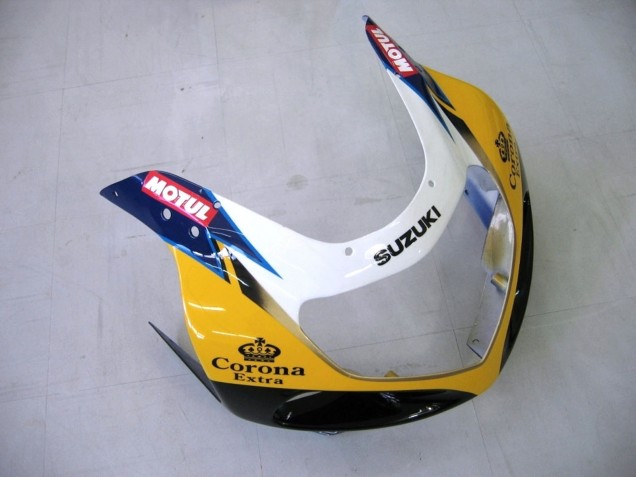 2000-2002 Yellow Dark Blue White Motul Corona Suzuki GSXR1000 Motorcycle Fairings