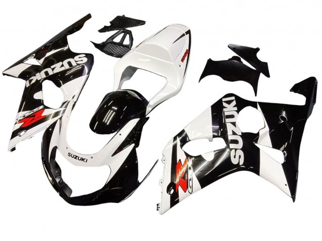 2000-2002 White Glossy Black Red Suzuki GSXR1000 Motorcycle Fairings