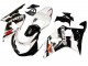 2000-2002 White Glossy Black Red Suzuki GSXR1000 Motorcycle Fairings