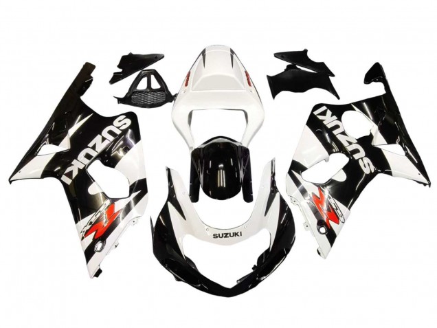 2000-2002 White Glossy Black Red Suzuki GSXR1000 Motorcycle Fairings