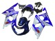 2000-2002 Blue White Silver Castrol Dunlop Suzuki GSXR1000 Motorcycle Fairings