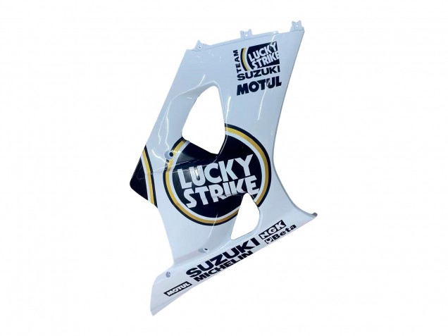 2003-2004 White Black Gold Motul Lucky Strike Suzuki GSXR 1000 Motorcycle Fairings