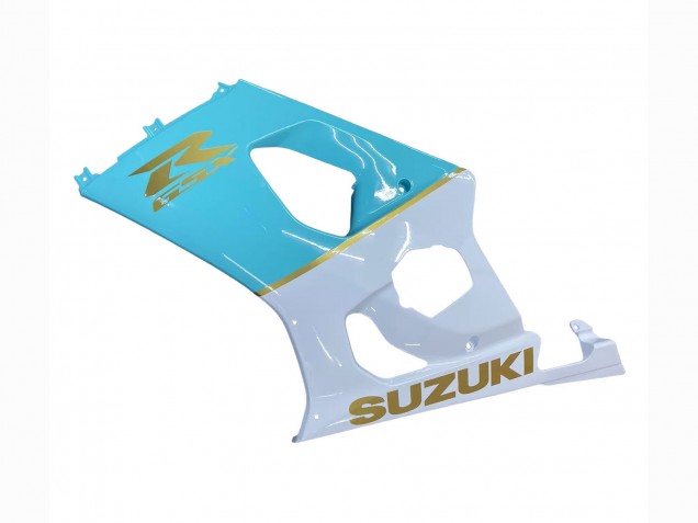 2003-2004 White Light Blue Gold Suzuki GSXR 1000 Motorcycle Fairings