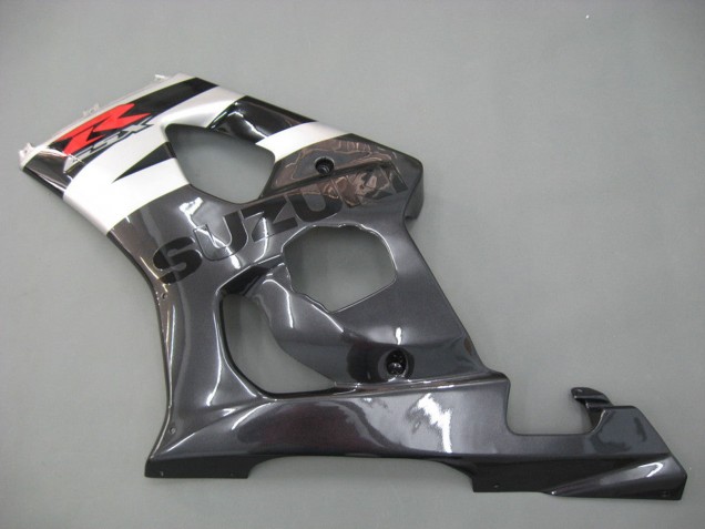 2003-2004 Glossy Black White Grey Red Suzuki GSXR 1000 Motorcycle Fairings