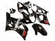 2003-2004 Glossy Black White Red Decals Suzuki GSXR 1000 Motorcycle Fairings