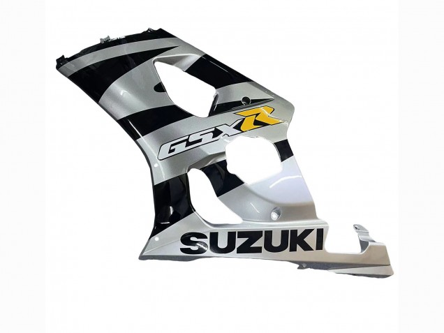 2003-2004 Glossy Black Silver Grey Yellow Suzuki GSXR 1000 Motorcycle Fairings