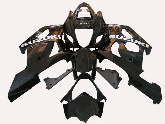 2003-2004 Matte Glossy Black Suzuki GSXR 1000 Motorcycle Fairings