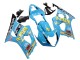2003-2004 Light Blue Yellow Black Rizla Motul Suzuki GSXR 1000 Motorcycle Fairings