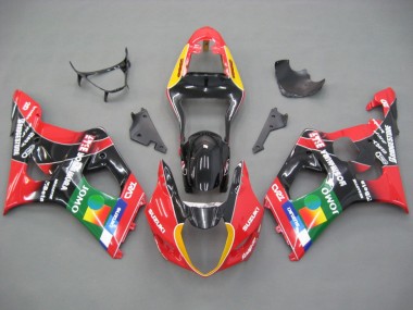 2003-2004 Red Yellow Blue Green Black JOMO Suzuki GSXR 1000 Motorcycle Fairings