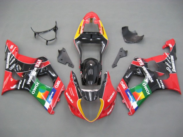 2003-2004 Red Yellow Blue Green Black JOMO Suzuki GSXR 1000 Motorcycle Fairings
