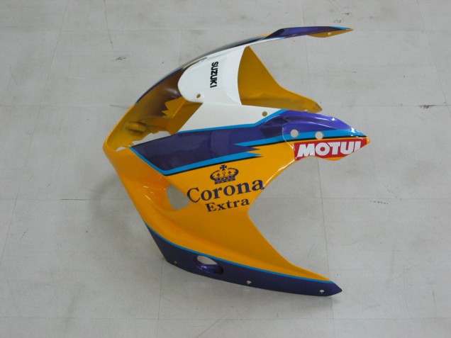 2003-2004 Yellow White Blue Black Corona Suzuki GSXR 1000 Motorcycle Fairings