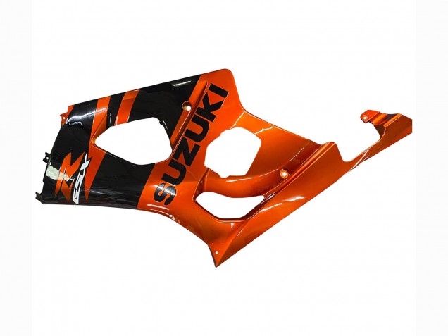 2003-2004 Burnt Orange Glossy Black Suzuki GSXR 1000 Motorcycle Fairing