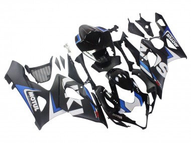 2005-2006 Black Blue White Motul Suzuki GSXR 1000 Motorcycle Fairings
