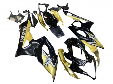 2005-2006 Black Gold Suzuki GSXR 1000 Motorcycle Fairings
