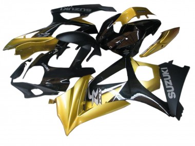 2007-2008 Gold Black Silver Decal Suzuki GSXR 1000 Motorcycle Fairings