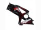 2007-2008 Black Red Flame Suzuki GSXR 1000 Motorcycle Fairings