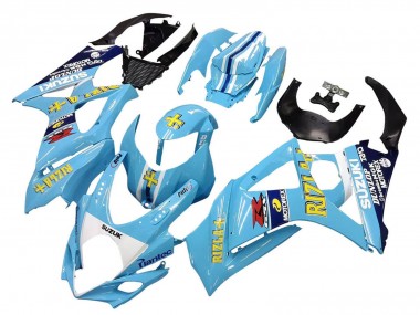 2007-2008 Light Blue Yellow Black Motul Rizla Suzuki GSXR 1000 Motorcycle Fairings