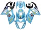 2007-2008 Light Blue Yellow Black Motul Rizla Suzuki GSXR 1000 Motorcycle Fairings
