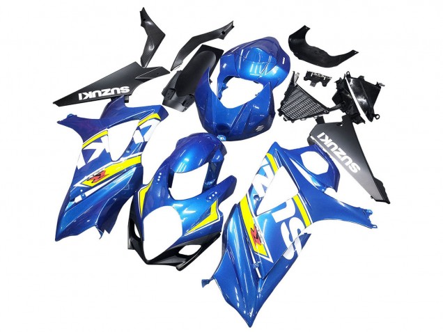 2007-2008 Blue Yellow Black Suzuki GSXR 1000 Motorcycle Fairings