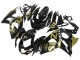 2009-2016 Glossy Black Gold Suzuki GSXR 1000 Motorcycle Fairings
