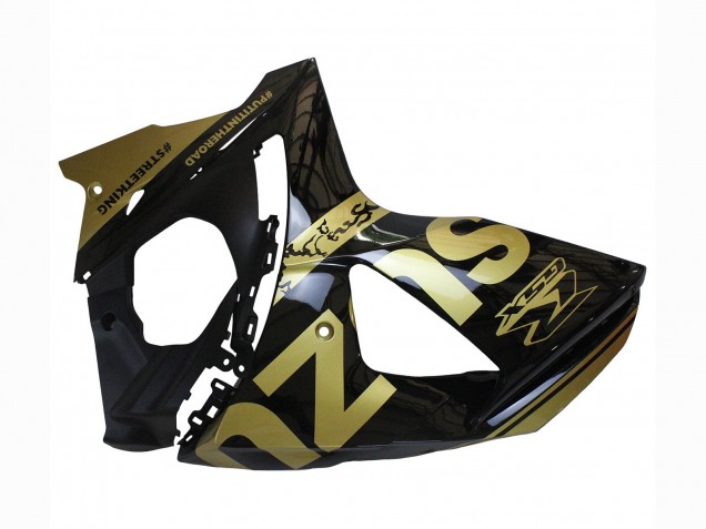 2009-2016 Glossy Black Gold Suzuki GSXR 1000 Motorcycle Fairings