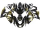 2009-2016 Glossy Black Gold Suzuki GSXR 1000 Motorcycle Fairings