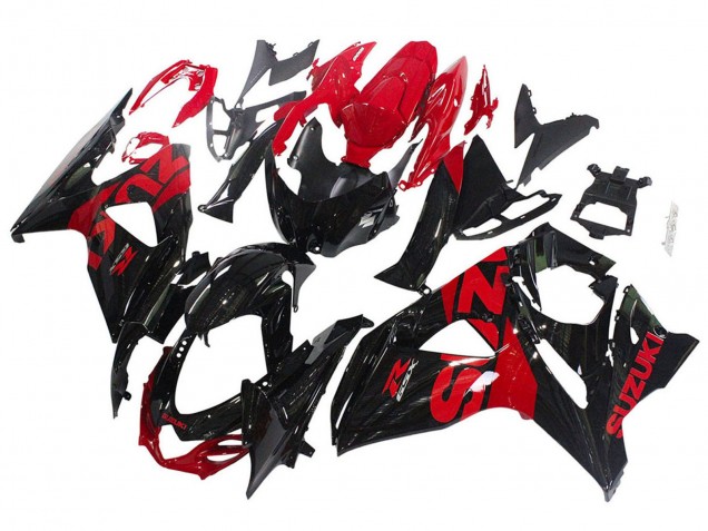 2009-2016 Glossy Black Red Suzuki GSXR 1000 Motorcycle Fairing Kits