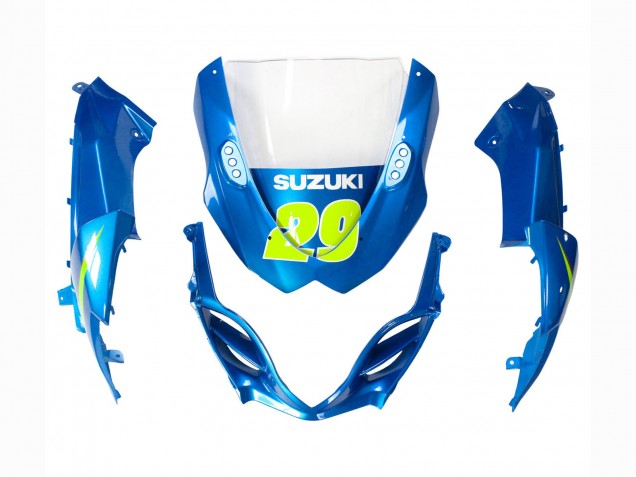 2009-2016 Light Blue Green Motul 29 Ecstar Suzuki GSXR 1000 Motorcycle Fairings