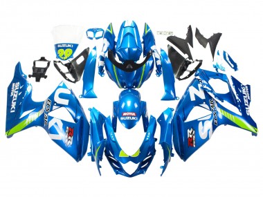 2009-2016 Light Blue Green Motul 29 Ecstar Suzuki GSXR 1000 Motorcycle Fairings