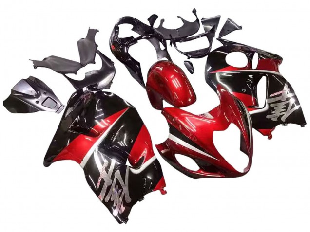 1996-2007 Red Glossy Black Hayabusa Suzuki GSXR 1300 Hayabusa Motorcycle Fairings