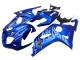 2001-2003 Blue with White Flame Suzuki GSXR 600 / GSXR 750 Motorcycle Fairings