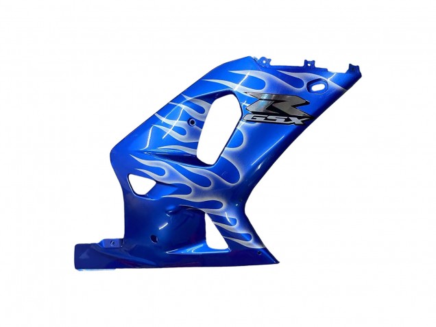 2001-2003 Blue with White Flame Suzuki GSXR 600 / GSXR 750 Motorcycle Fairings