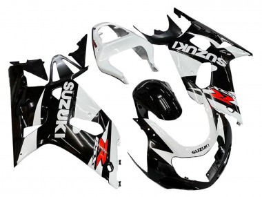 2001-2003 White Glossy Black Red Suzuki GSXR 600 / GSXR 750 Motorcycle Fairings
